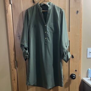 The Limited Green Midi Dress